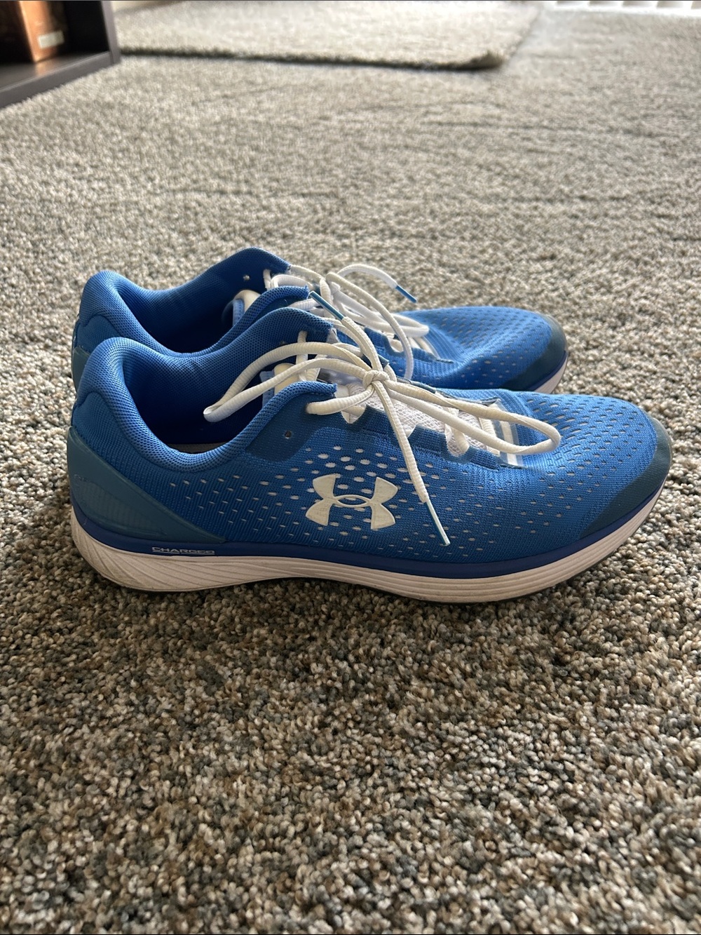 Under Armour Men’s UCLA Bright Blue Athletic Running Shoes with White Logo